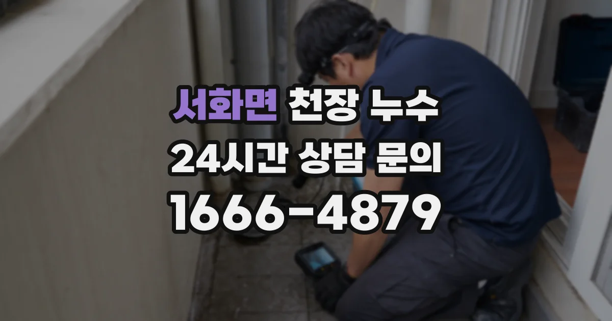 서화면 천장 누수