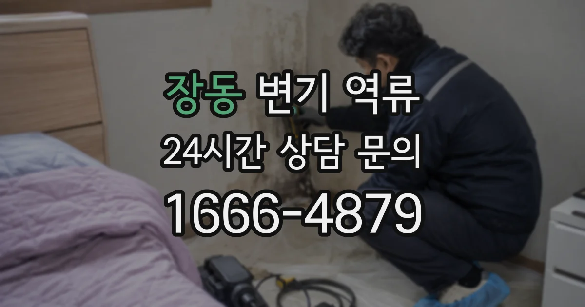 장동 변기 역류