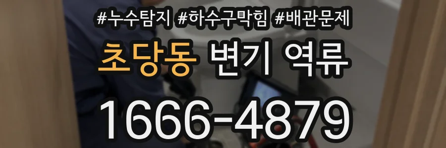 초당동 변기 역류