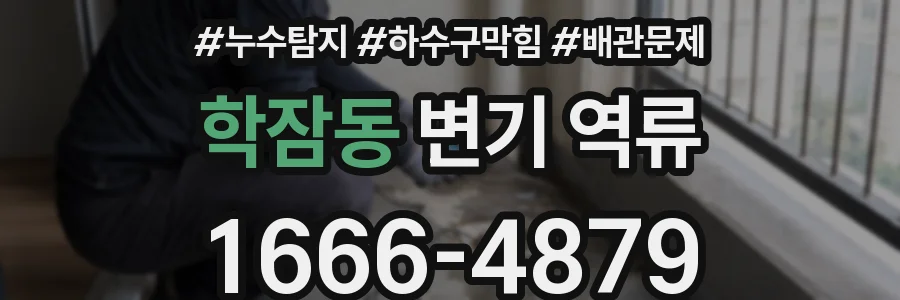 학잠동 변기 역류