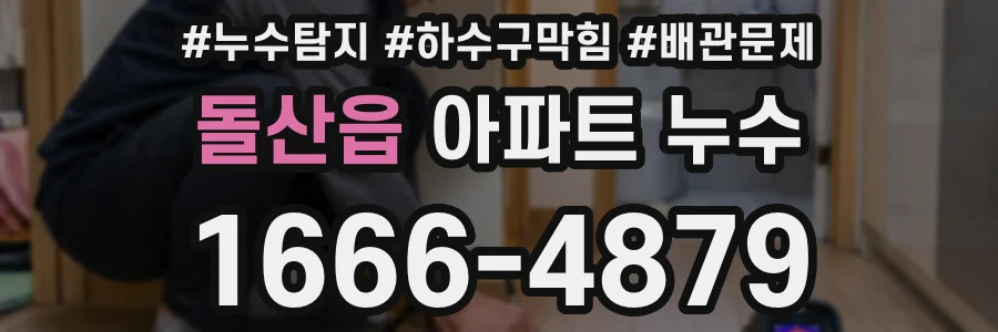 돌산읍 아파트 누수