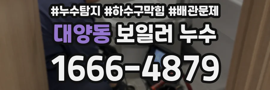 대양동 보일러 누수