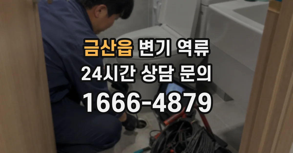금산읍 변기 역류