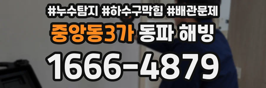 중앙동3가 동파 해빙