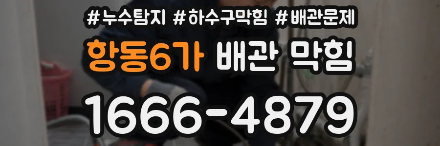 항동6가 배관 막힘