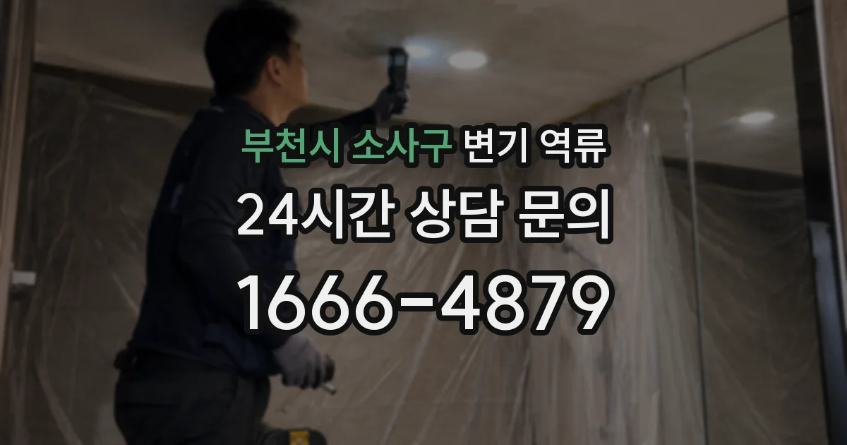 부천시 소사구 변기 역류