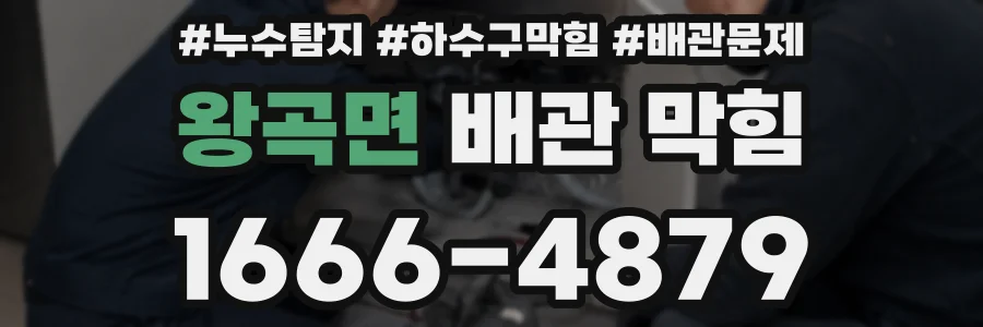 왕곡면 배관 막힘
