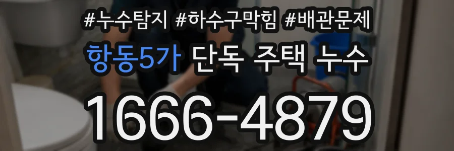항동5가 단독 주택 누수