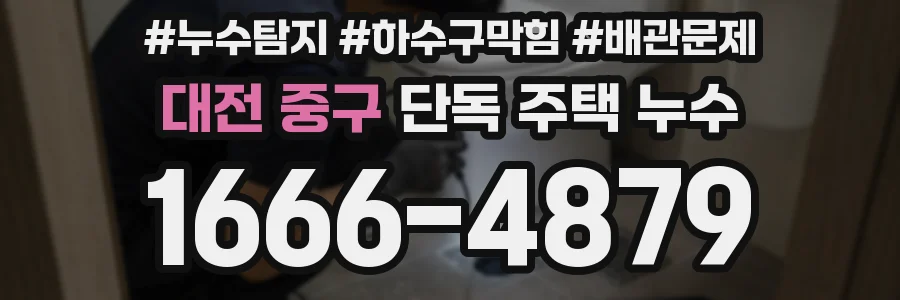 대전 중구 단독 주택 누수