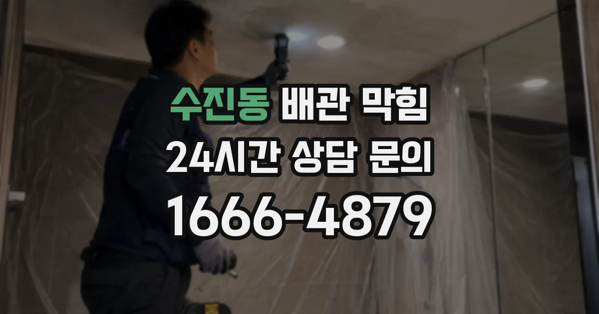 수진동 배관 막힘