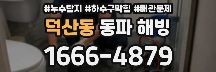 덕산동 동파 해빙