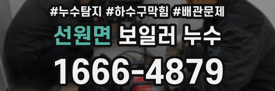 선원면 보일러 누수