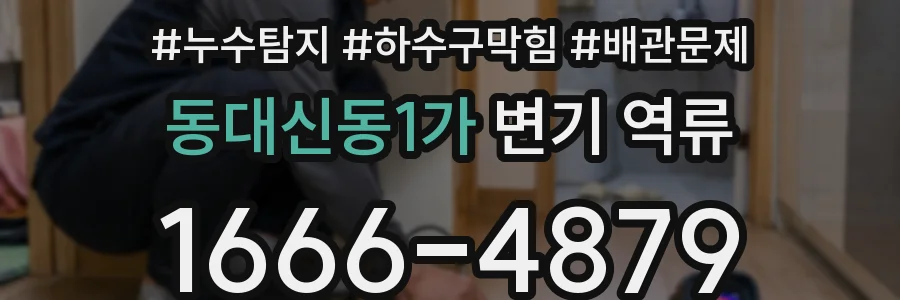동대신동1가 변기 역류