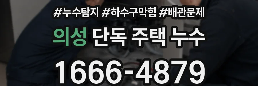 의성 단독 주택 누수