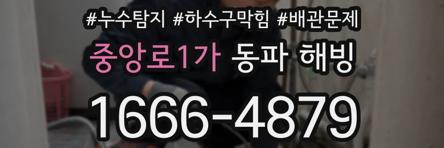 중앙로1가 동파 해빙