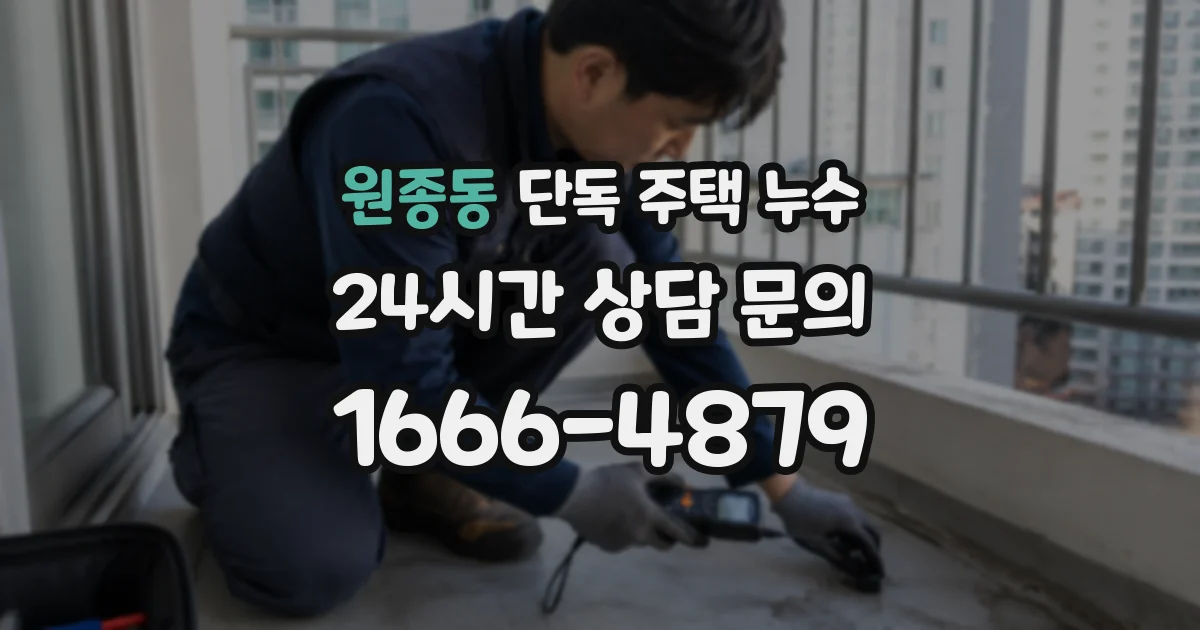 원종동 단독 주택 누수