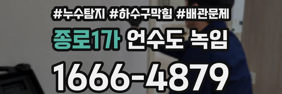 종로1가 언수도 녹임