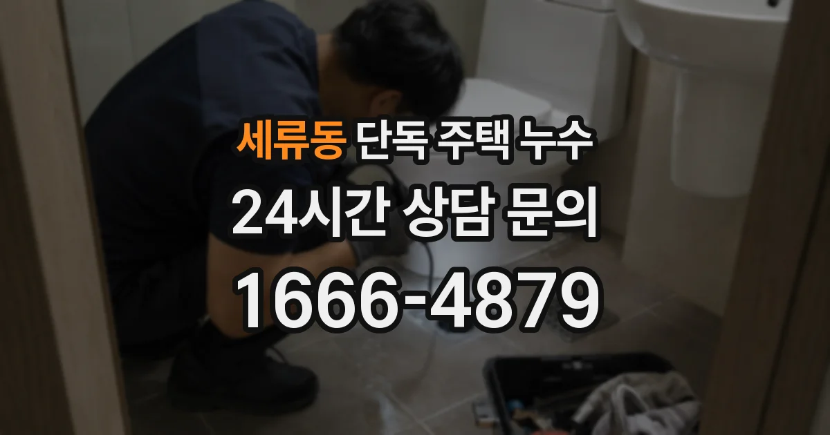 세류동 단독 주택 누수