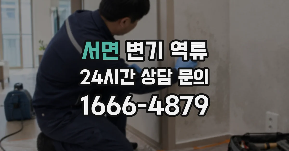 서면 변기 역류