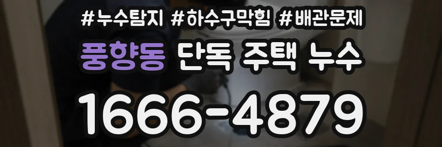 풍향동 단독 주택 누수