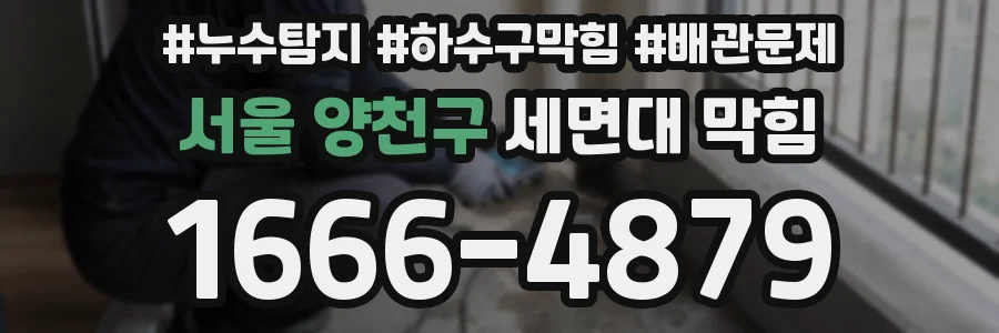 서울 양천구 세면대 막힘