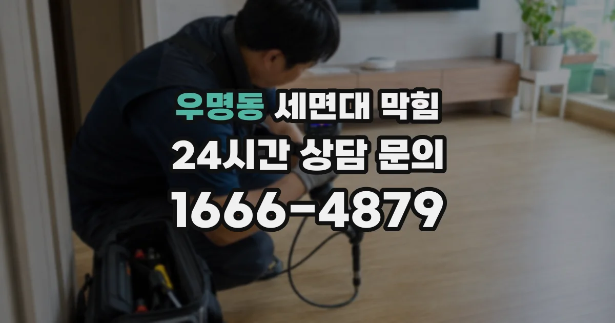 우명동 세면대 막힘