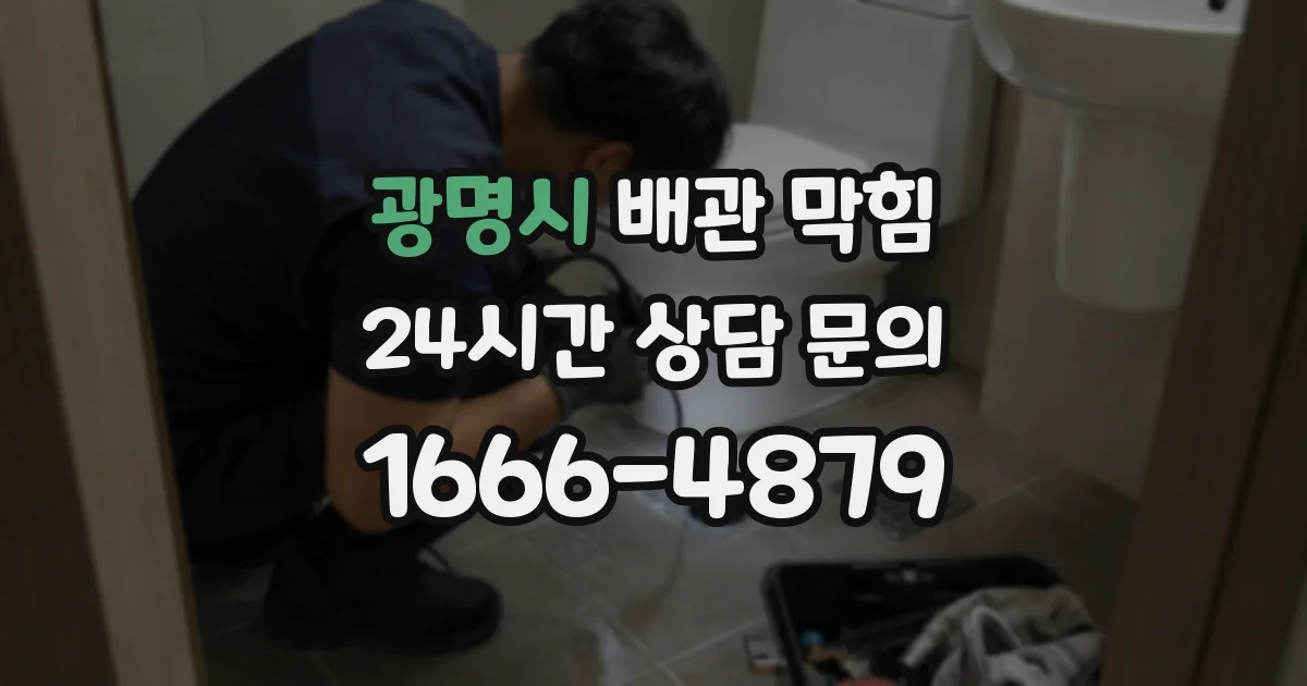 광명시 배관 막힘