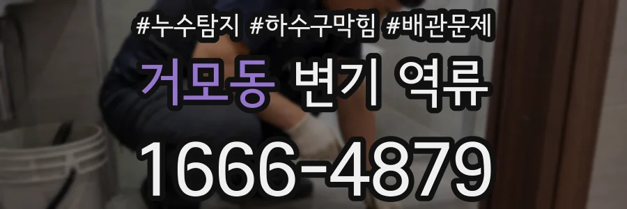 거모동 변기 역류