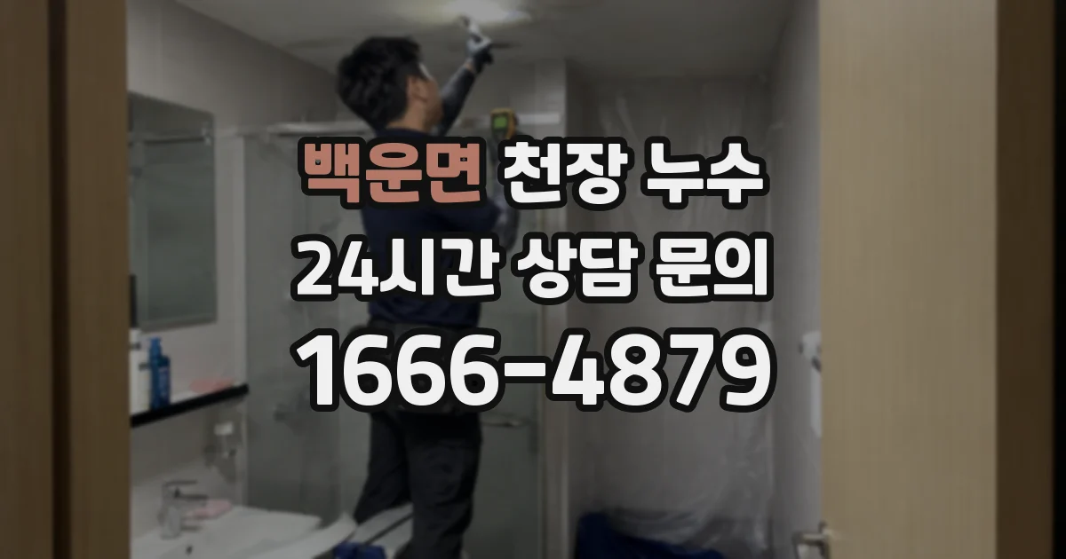 백운면 천장 누수