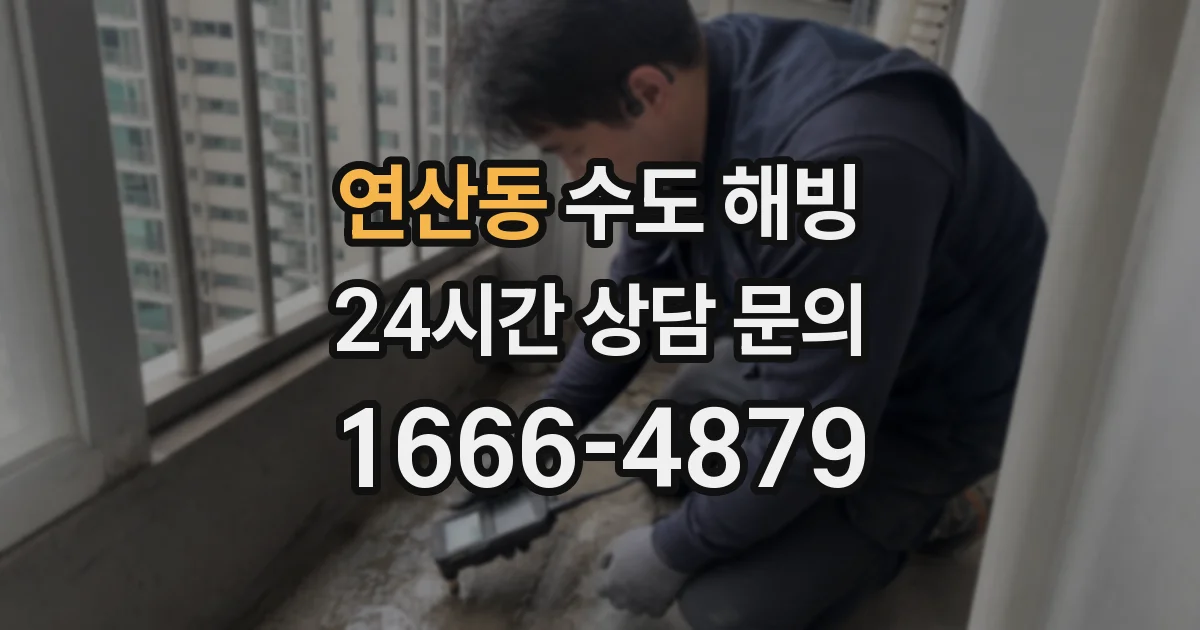 연산동 수도 해빙