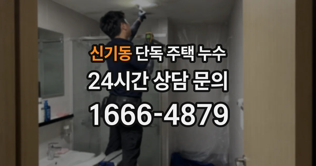 신기동 단독 주택 누수