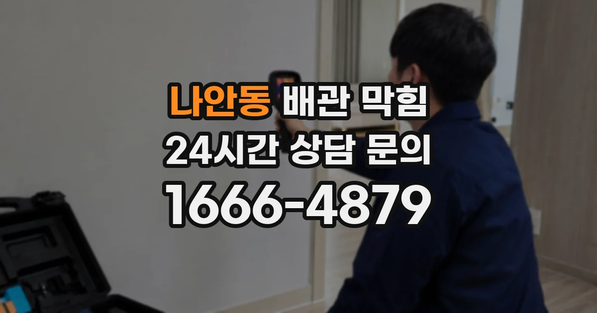 나안동 배관 막힘