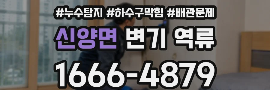 신양면 변기 역류