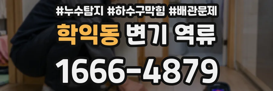 학익동 변기 역류