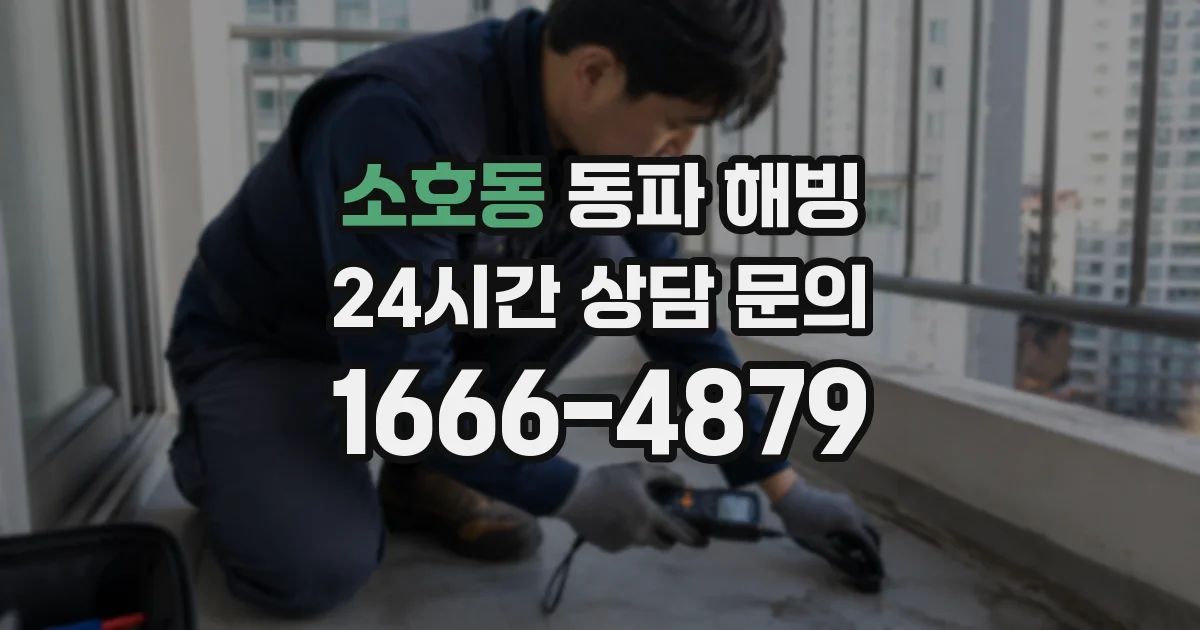 소호동 동파 해빙