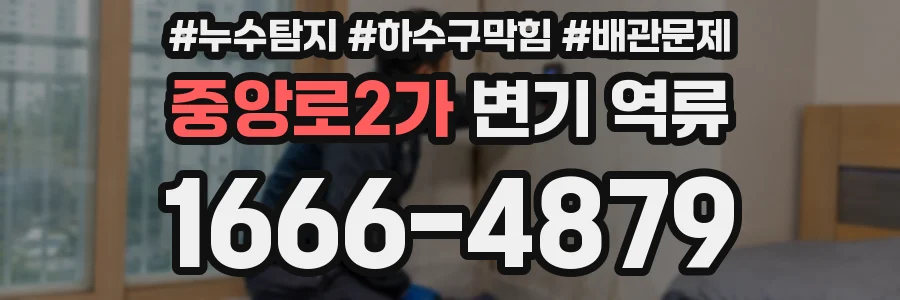 중앙로2가 변기 역류