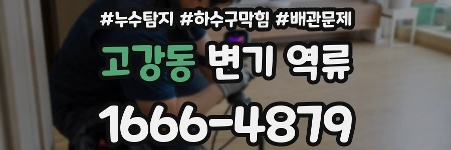 고강동 변기 역류