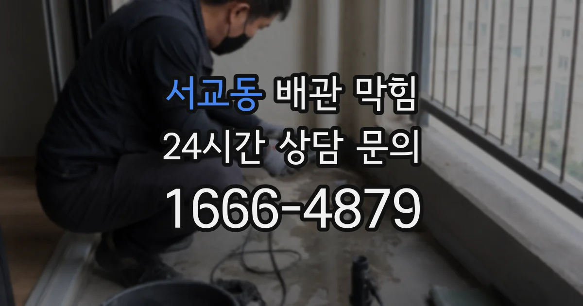 서교동 배관 막힘