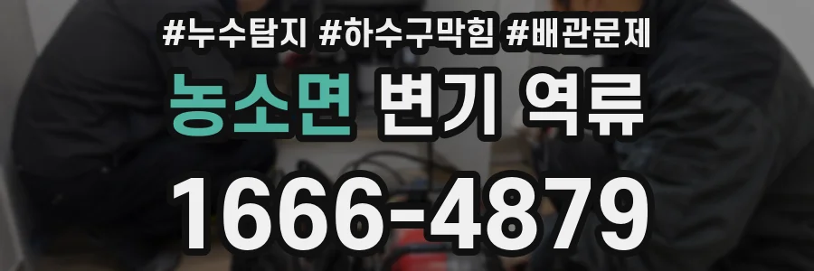 농소면 변기 역류