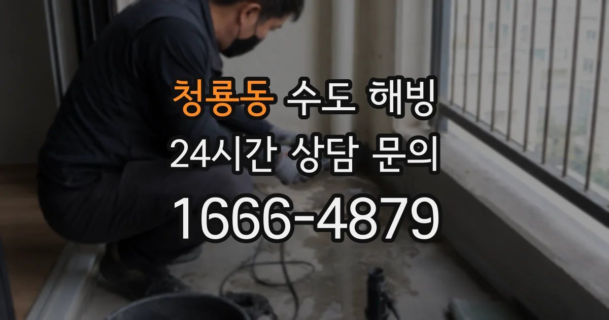 청룡동 수도 해빙