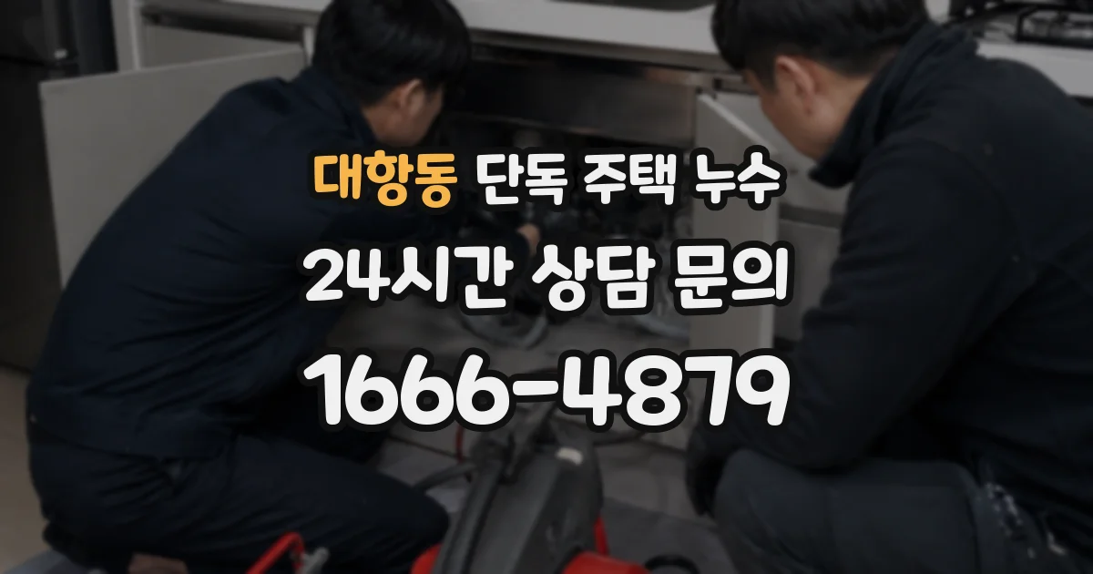 대항동 단독 주택 누수