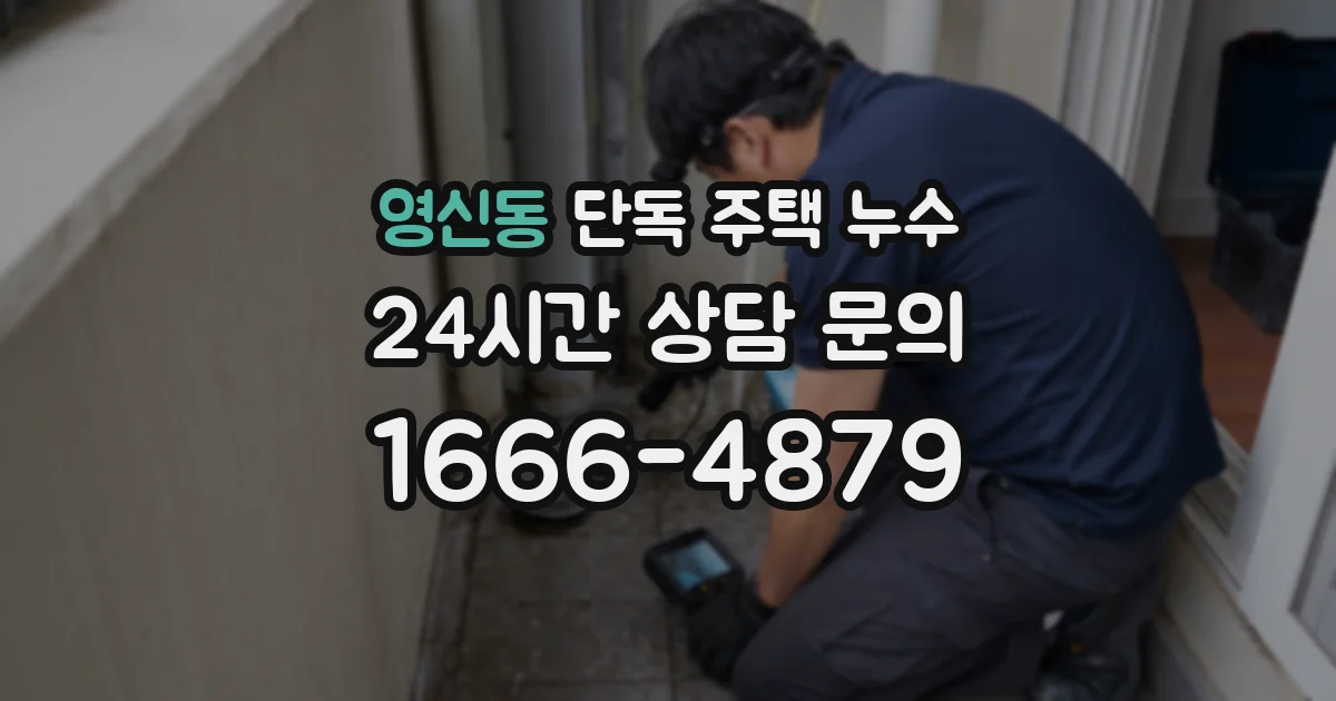 영신동 단독 주택 누수