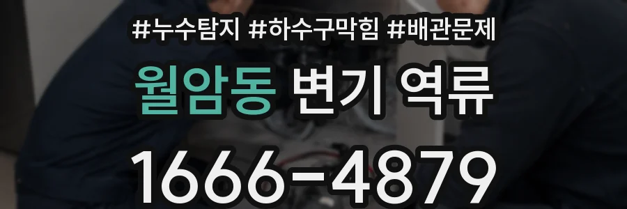 월암동 변기 역류