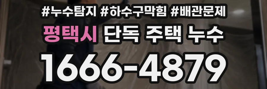 평택시 단독 주택 누수
