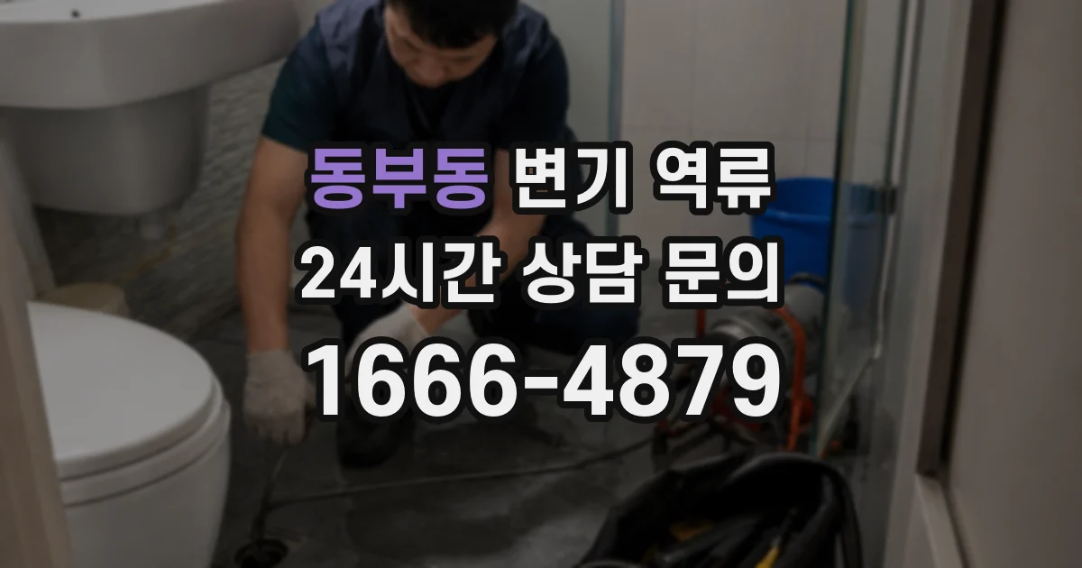 동부동 변기 역류