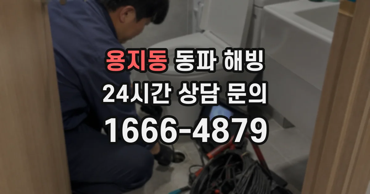 용지동 동파 해빙
