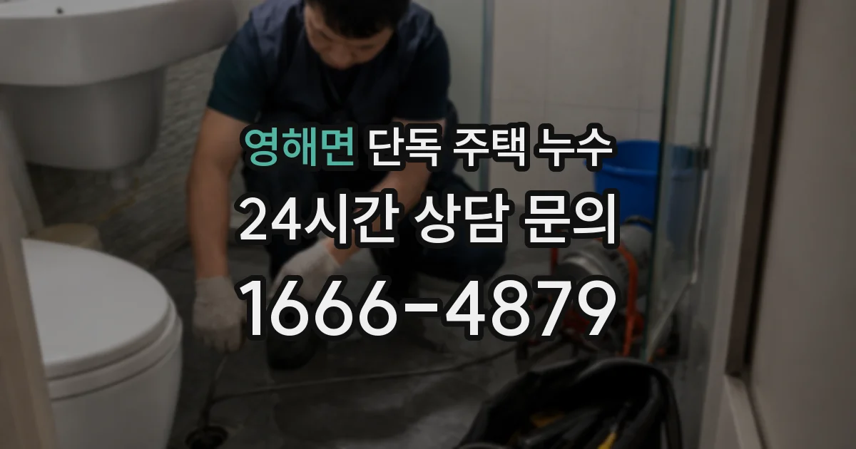 영해면 단독 주택 누수