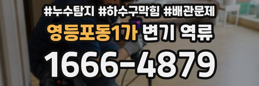 영등포동1가 변기 역류