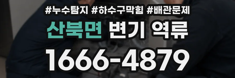 산북면 변기 역류