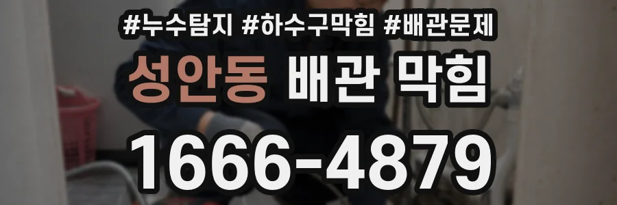 성안동 배관 막힘